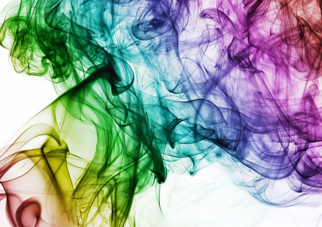 Rainbow smoke.
Source: Pixabay.